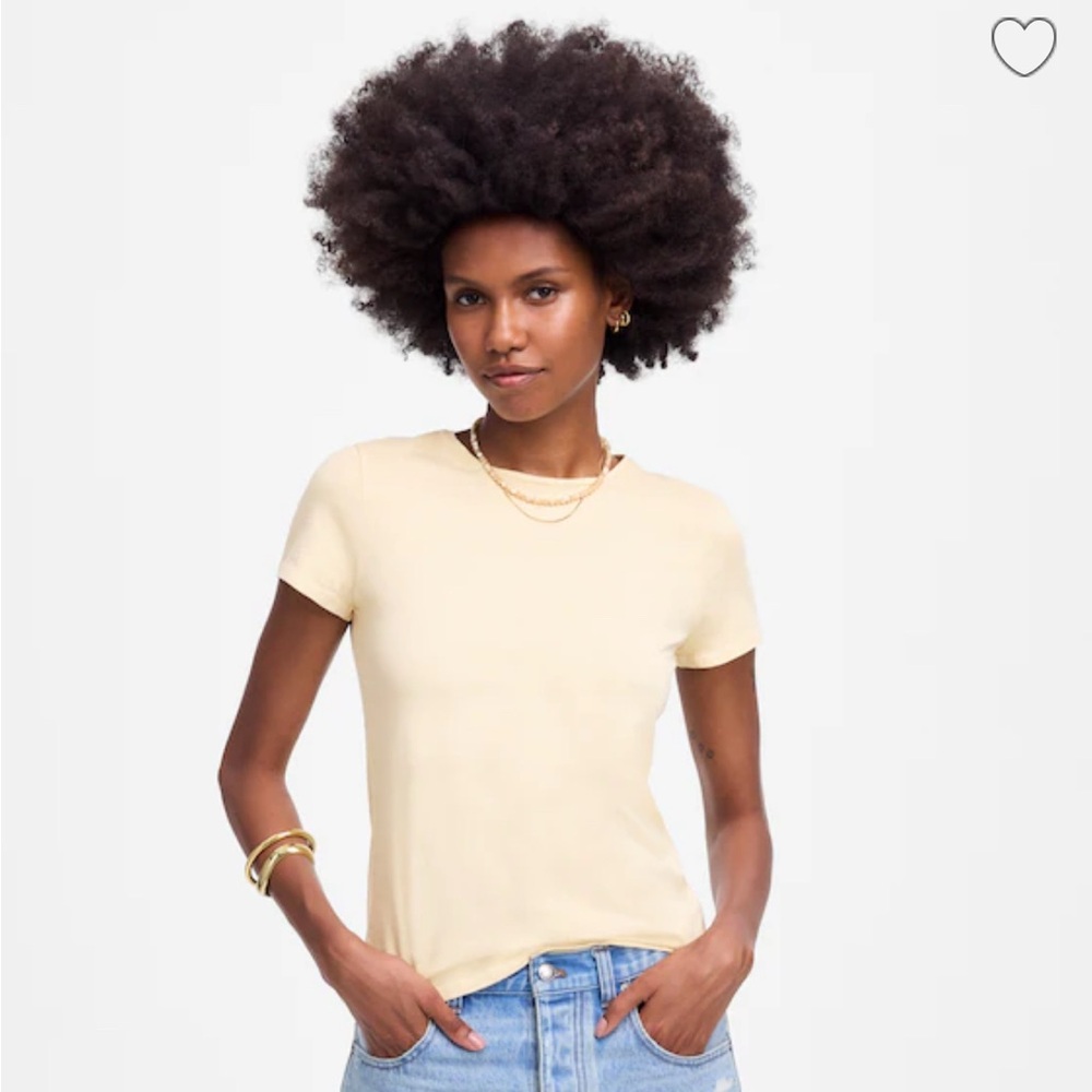 Madewell Cream Short Sleeve Tee